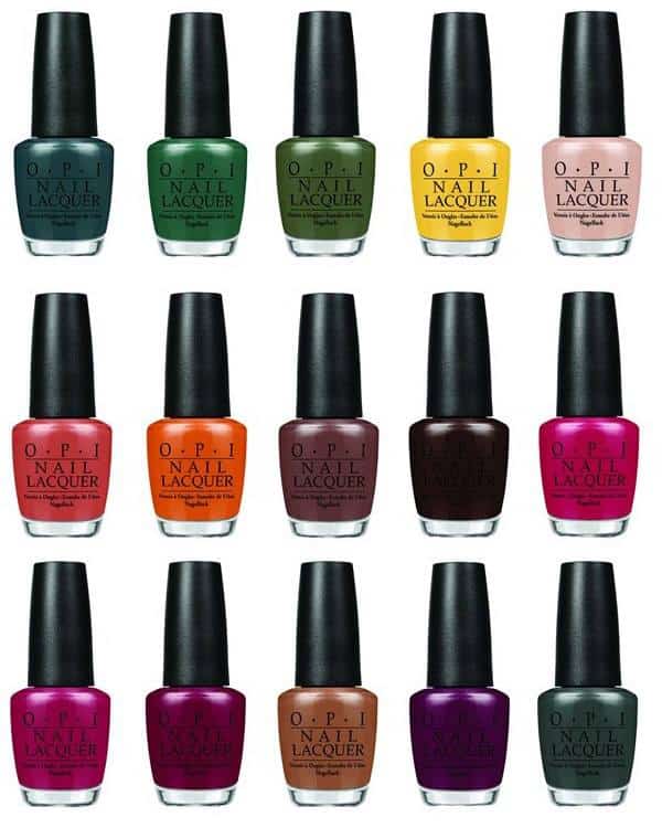 OPI χρώματα μανό 2016-2017