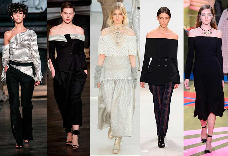 Off the shoulder trend 2016-2017