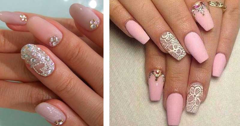 Εντυπωσιακά Νυφικά Νύχια - Επιλογές-χωρίς Λευκό