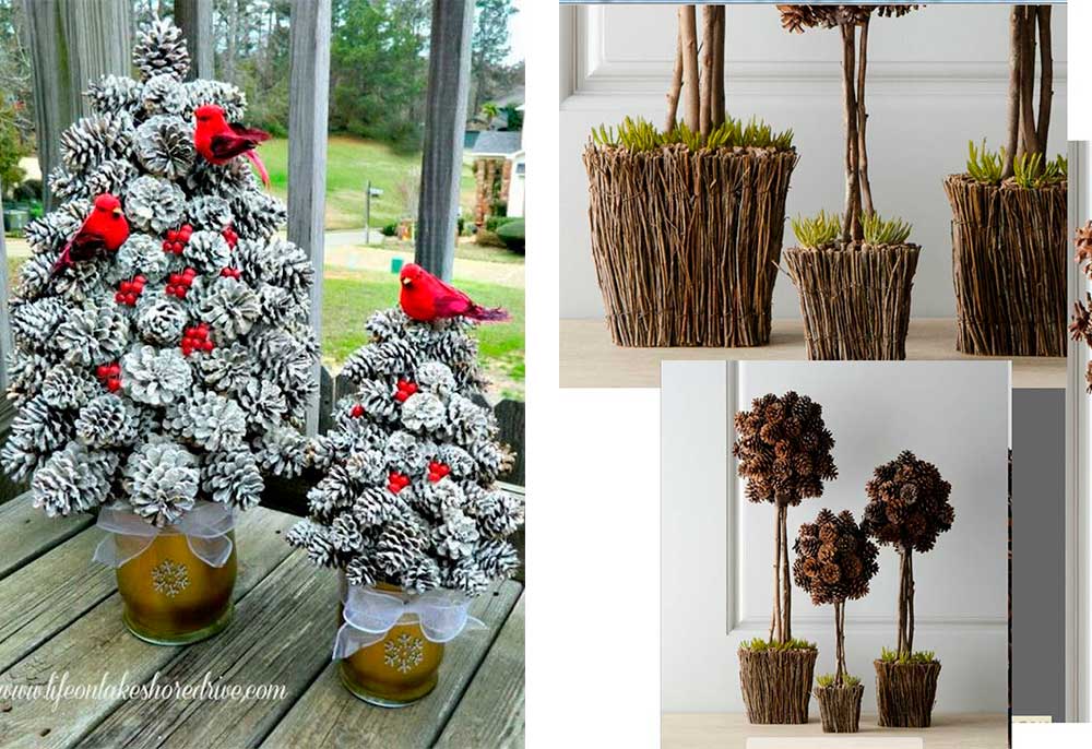 Χριστουγεννιάτικη Διακόσμηση με Κουκουνάρια