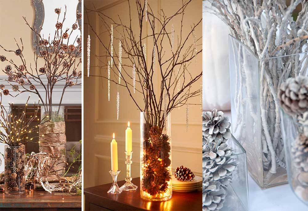 Χριστουγεννιάτικη Διακόσμηση με Κουκουνάρια