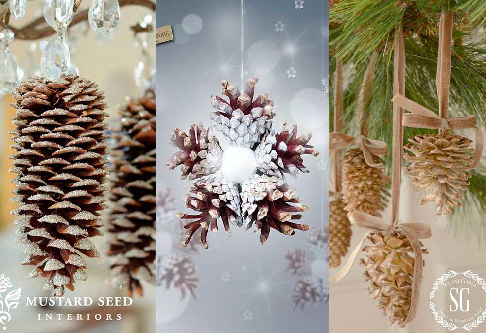 Χριστουγεννιάτικη Διακόσμηση με Κουκουνάρια