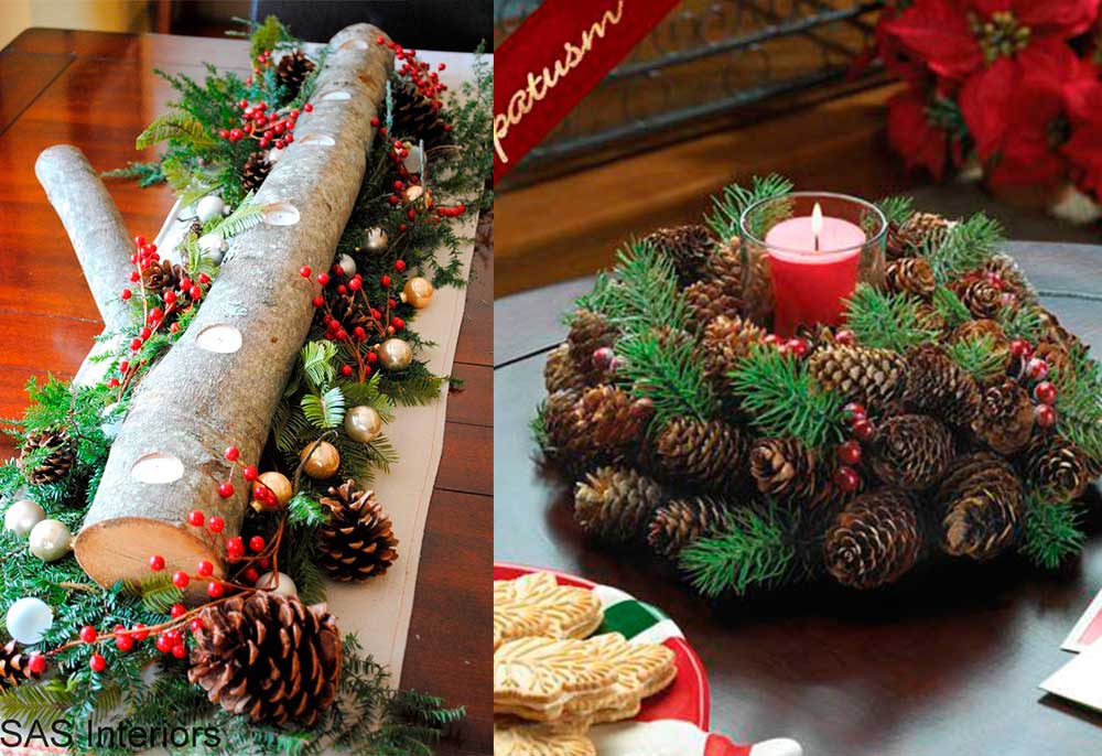 Χριστουγεννιάτικη Διακόσμηση με Κουκουνάρια