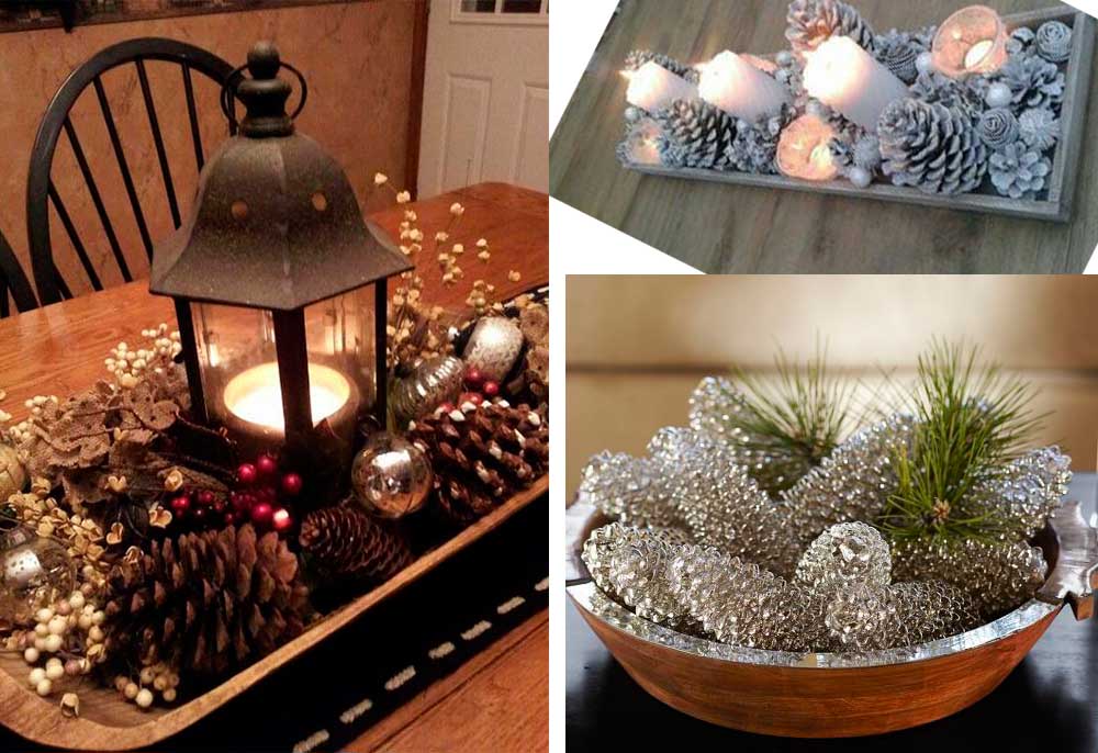 Χριστουγεννιάτικη Διακόσμηση με Κουκουνάρια