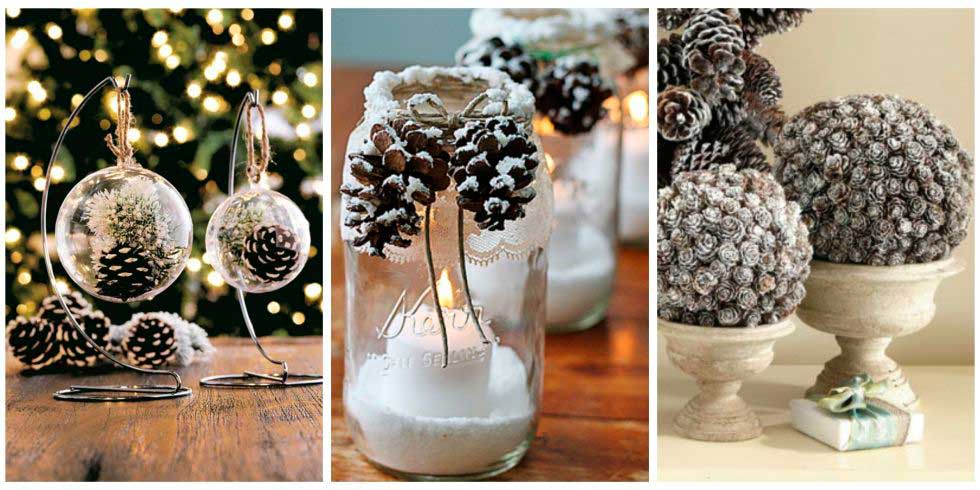 Χριστουγεννιάτικη Διακόσμηση με Κουκουνάρια