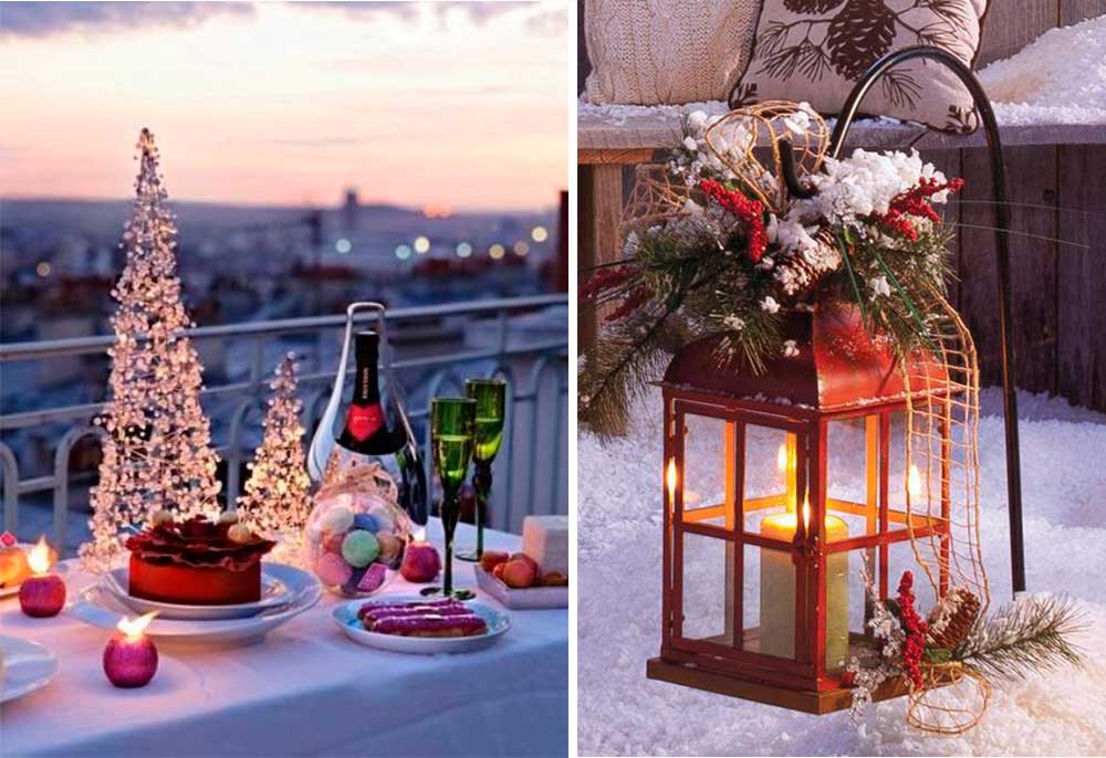 Χριστουγεννιάτικη Διακόσμηση Μπαλκονιού