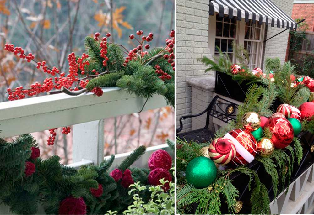 Χριστουγεννιάτικη Διακόσμηση Μπαλκονιού