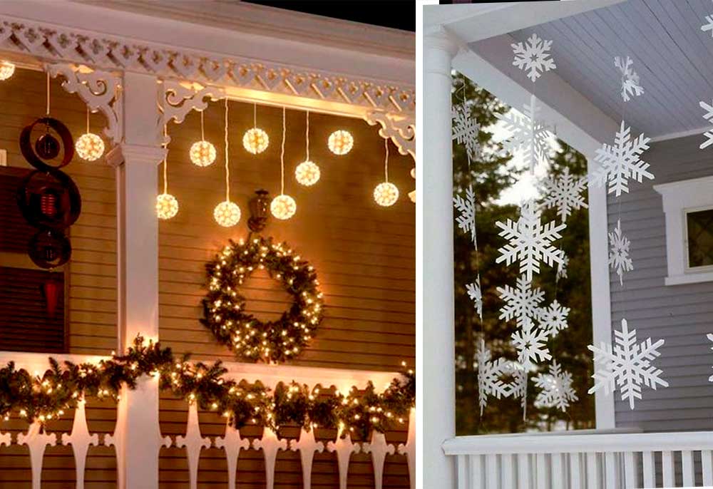 Χριστουγεννιάτικη Διακόσμηση Μπαλκονιού