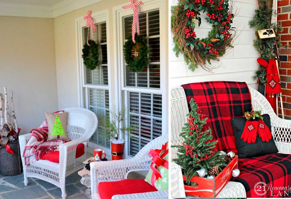 Χριστουγεννιάτικη Διακόσμηση Μπαλκονιού