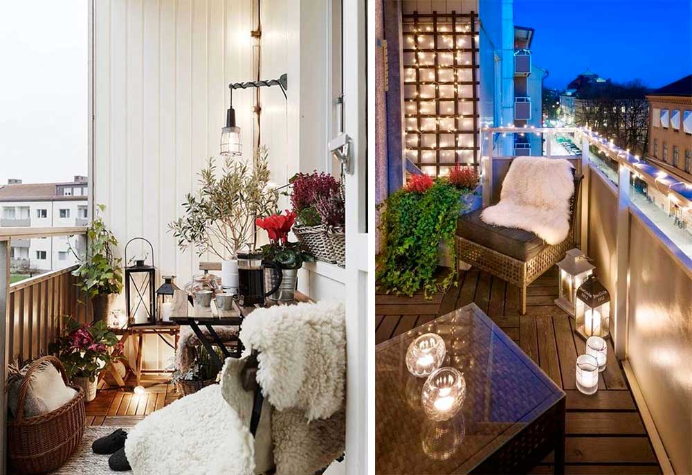 Χριστουγεννιάτικη Διακόσμηση Μπαλκονιού