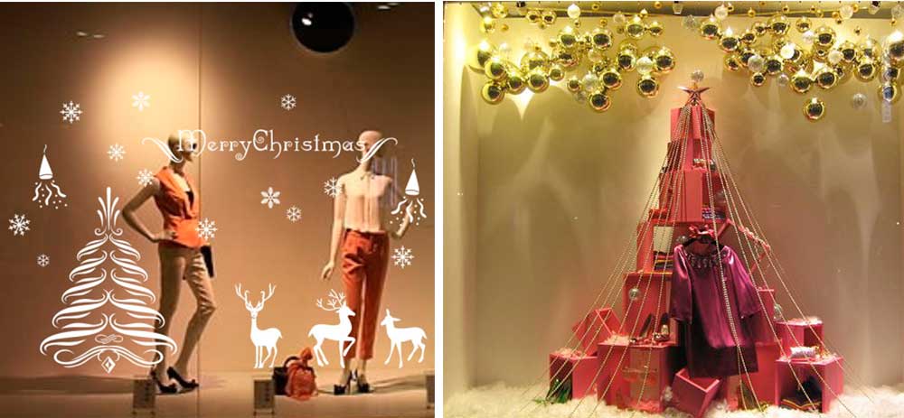 Χριστουγεννιάτικη Διακόσμηση Βιτρίνας