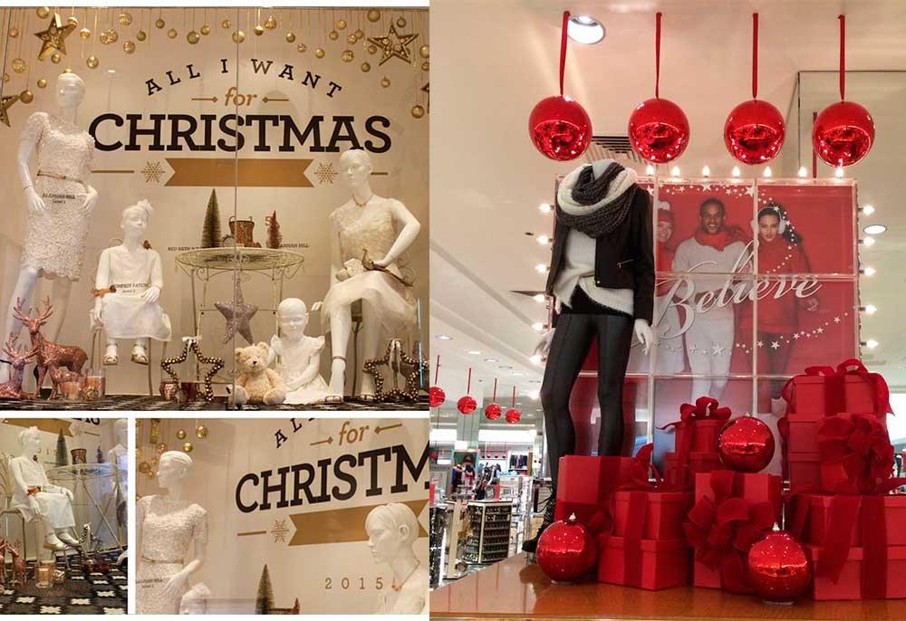 Χριστούγεννα Διακόσμηση Βιτρίνας