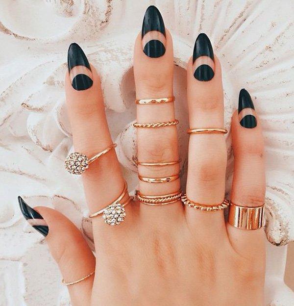 Nail Styling: 13 Ιδέες για Αμυγδαλωτά νύχια