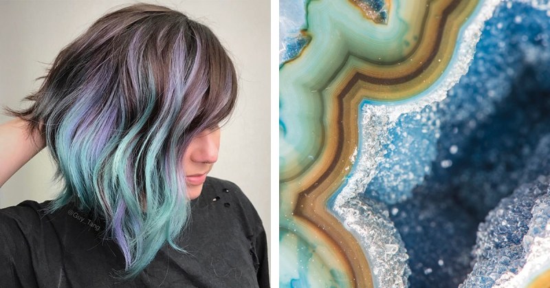 Geode hair: Μαλλιά που θυμίζουν Ορυκτές Πέτρες είναι το Hit του Καλοκαιριού