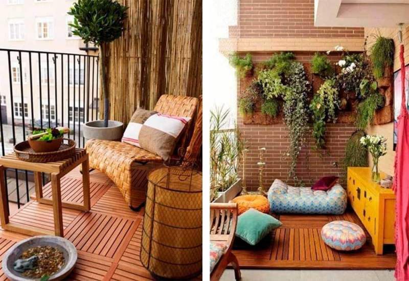 Μικρό μπαλκόνι διακόσμηση