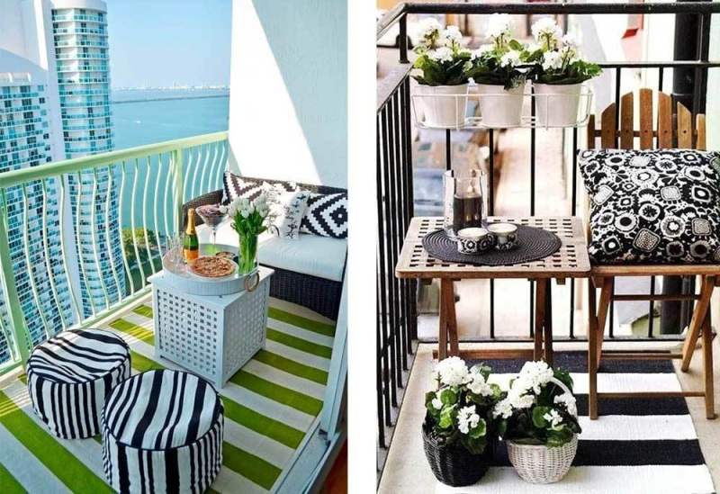 Μικρό μπαλκόνι διακόσμηση
