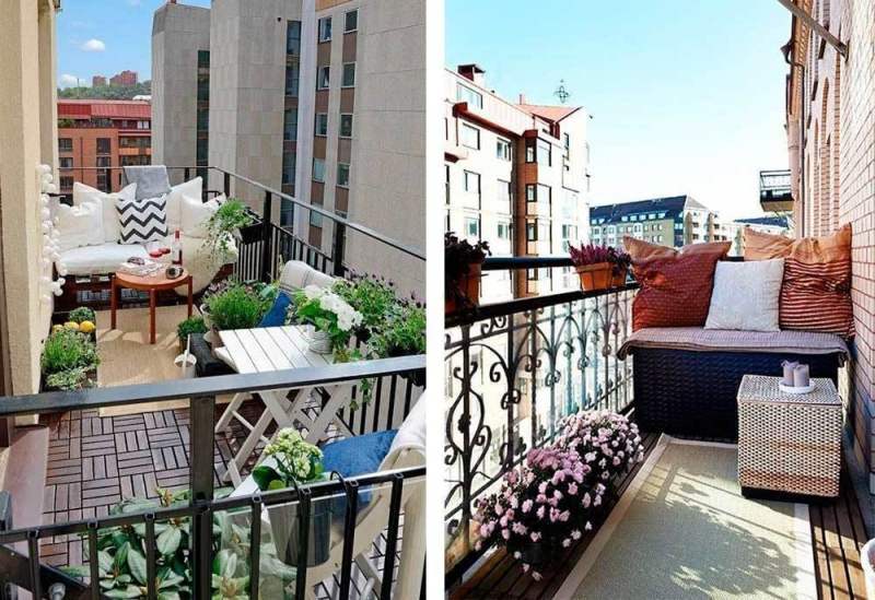 Μικρό μπαλκόνι διακόσμηση