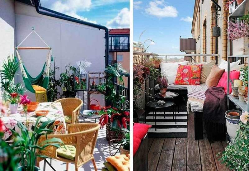 Διακόσμηση μικρού Μπαλκονιού