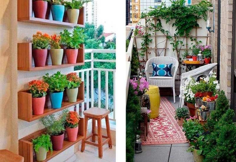 Διακόσμηση μικρού Μπαλκονιού