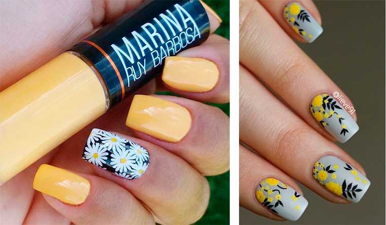 Μοναδικά Σχέδια Νυχιών με Κίτρινο Χρώμα