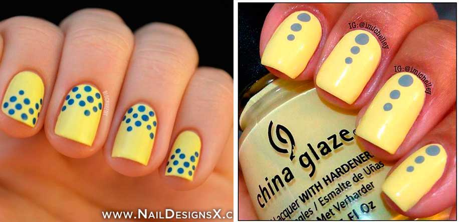 Μοναδικά Σχέδια Νυχιών με Κίτρινο Χρώμα