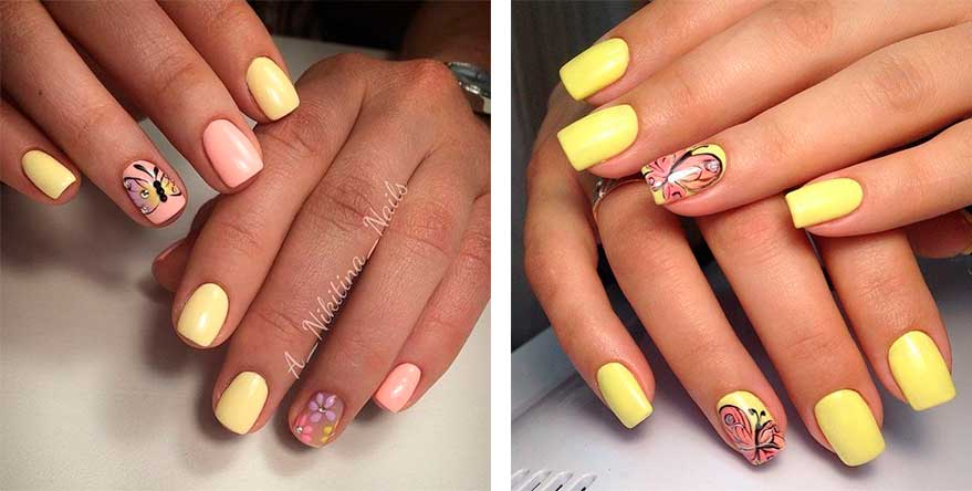 Μοναδικά Σχέδια Νυχιών με Κίτρινο Χρώμα