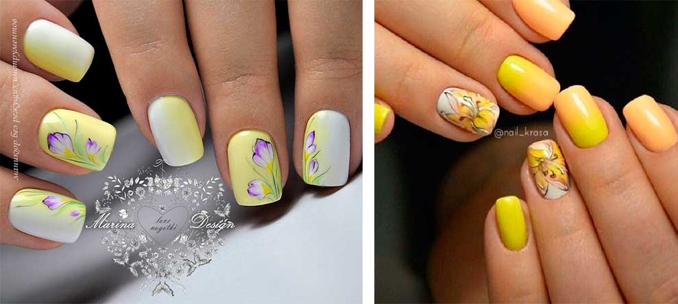 Μοναδικά Σχέδια Νυχιών με Κίτρινο Χρώμα
