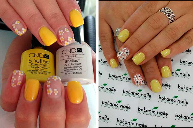 Μοναδικά Σχέδια Νυχιών με Κίτρινο Χρώμα