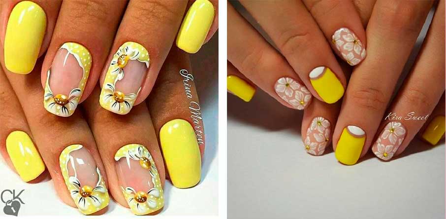 Μοναδικά Σχέδια Νυχιών με Κίτρινο Χρώμα