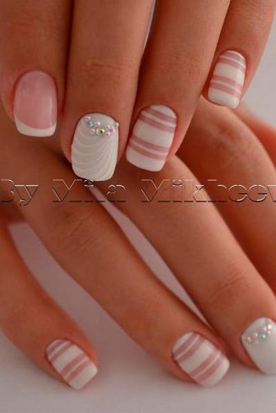 σχέδια νυχιών για νύφη