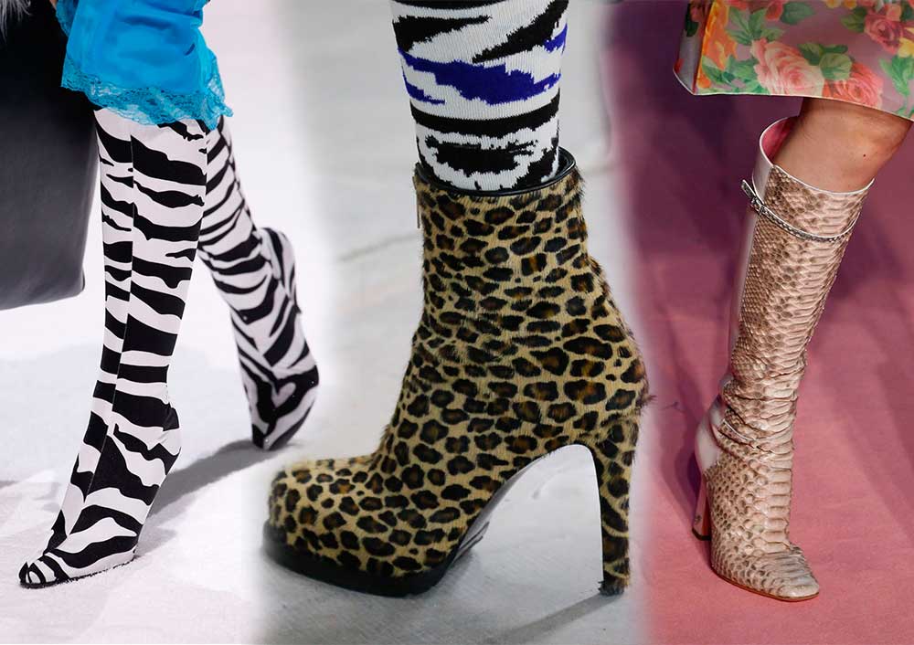 animal prints παπούτσια φθινόπωρο χειμώνας 2018-2019